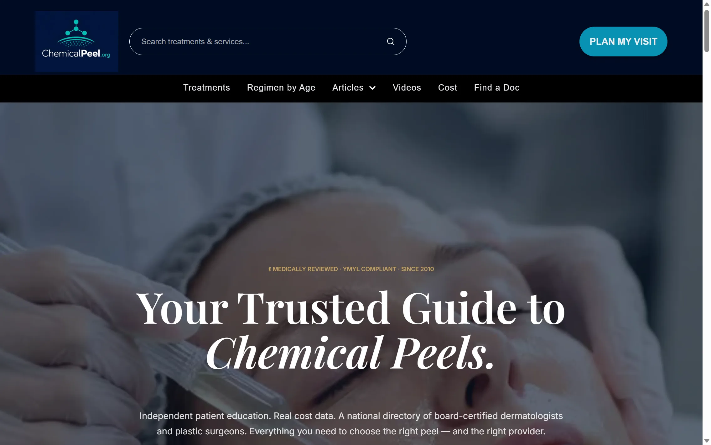 ChemicalPeel.org — website by The Search Sherpa