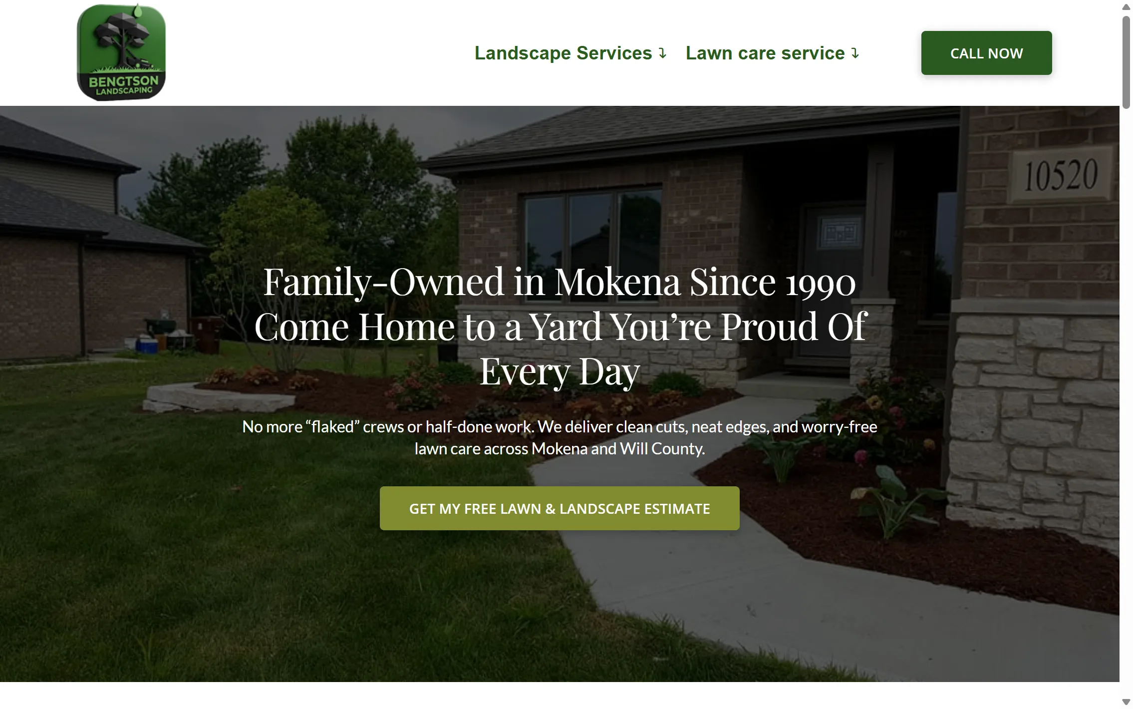 Landscaper Mokena — website by The Search Sherpa